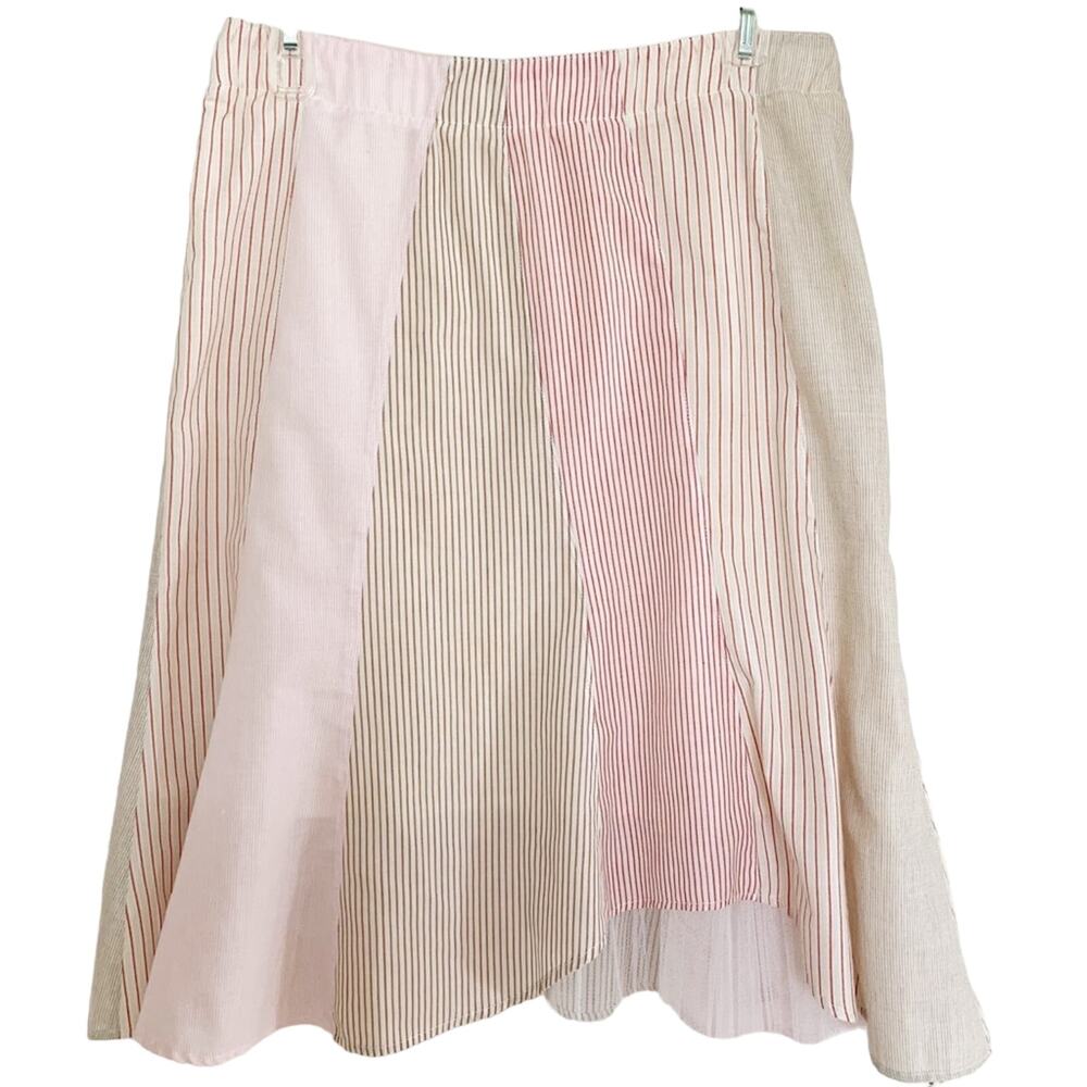 Necessary Objects A-Line Skirt with Stripes